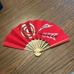 Japanese Dance Fan VINTAGE Mai Ogi Sensu Folding Fan Traditional With Box